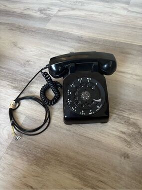 Black Vintage Western Electric Rotary Phone Model 500